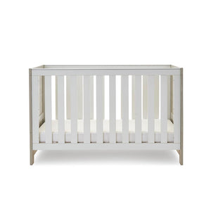 Obaby Nika 2 Piece Room Set - Grey Wash + White-Nursery Sets-Grey Wash & White-No Mattress | Natural Baby Shower