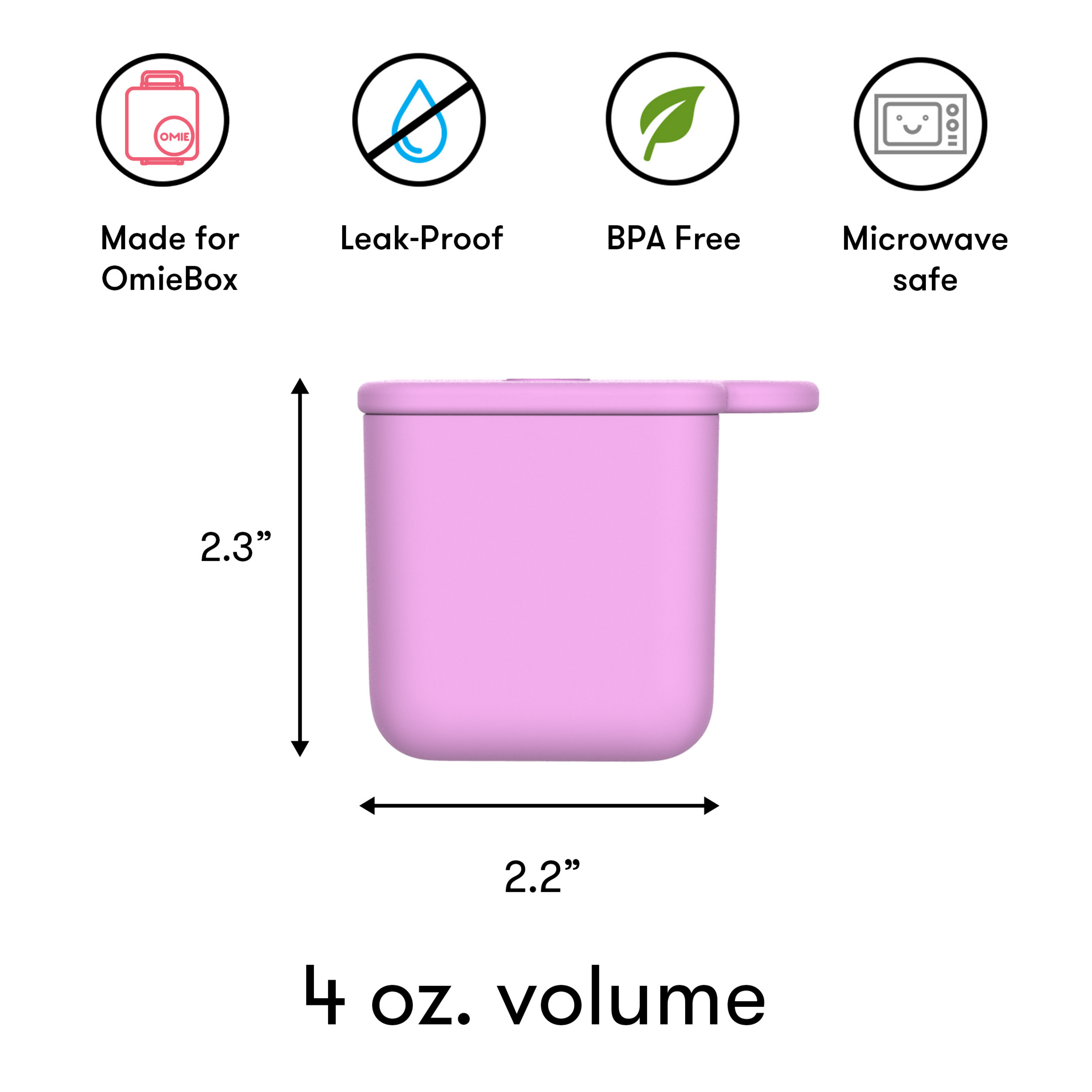 Omiebox - Bento Kutije Unutarnji Pregrade 2 kom Roza/Tirkizna