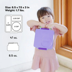 Omiebox - Isolierte Bento-Lunchbox in Lila
