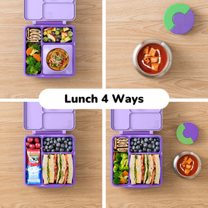 Omiebox - Isolierte Bento-Lunchbox in Lila