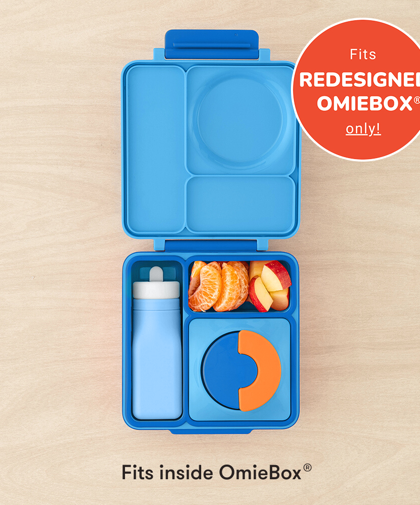 Omiebox - قمقمه سیلیکونی بدون BPA OmieBottle آبی