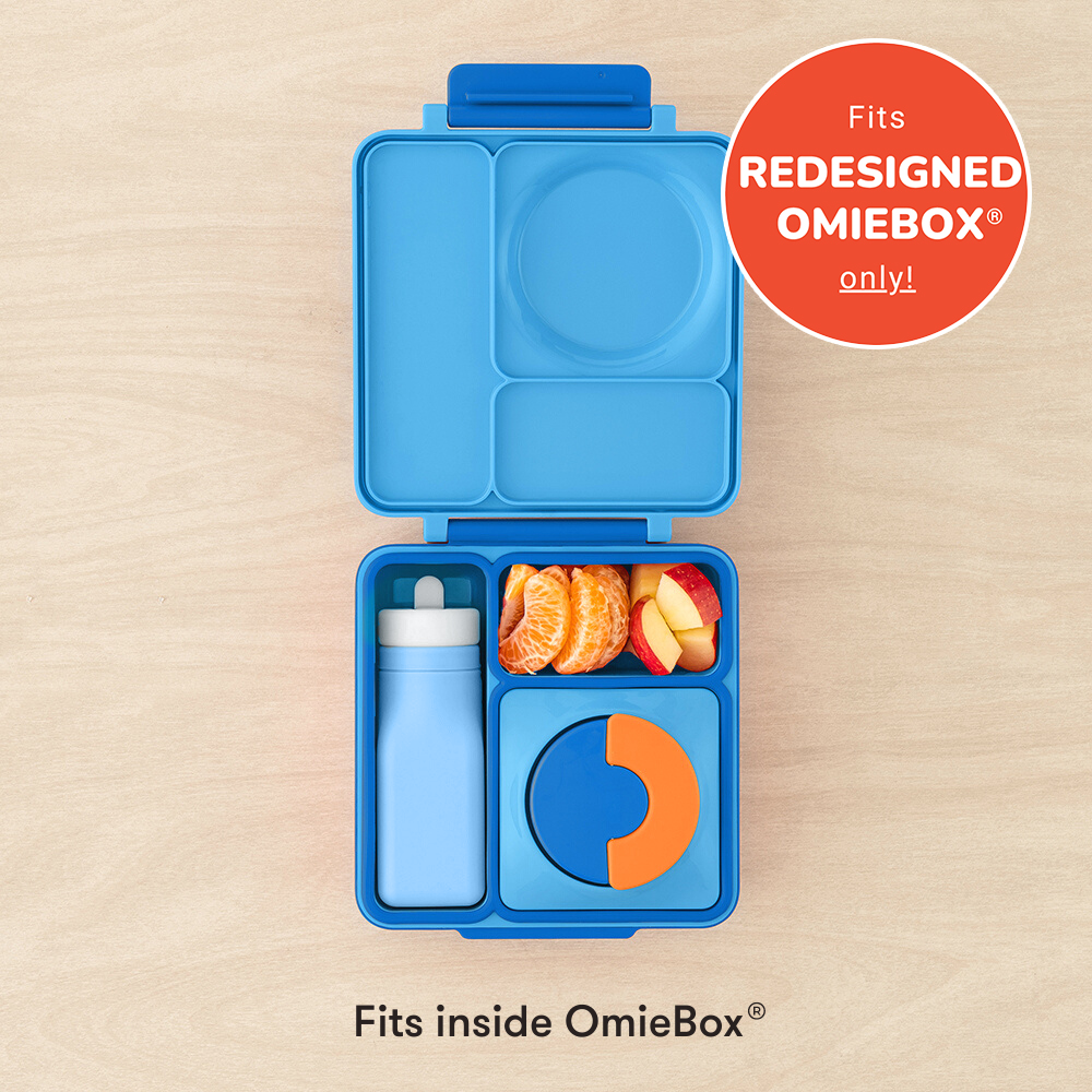 Omiebox - قمقمه سیلیکونی بدون BPA OmieBottle آبی