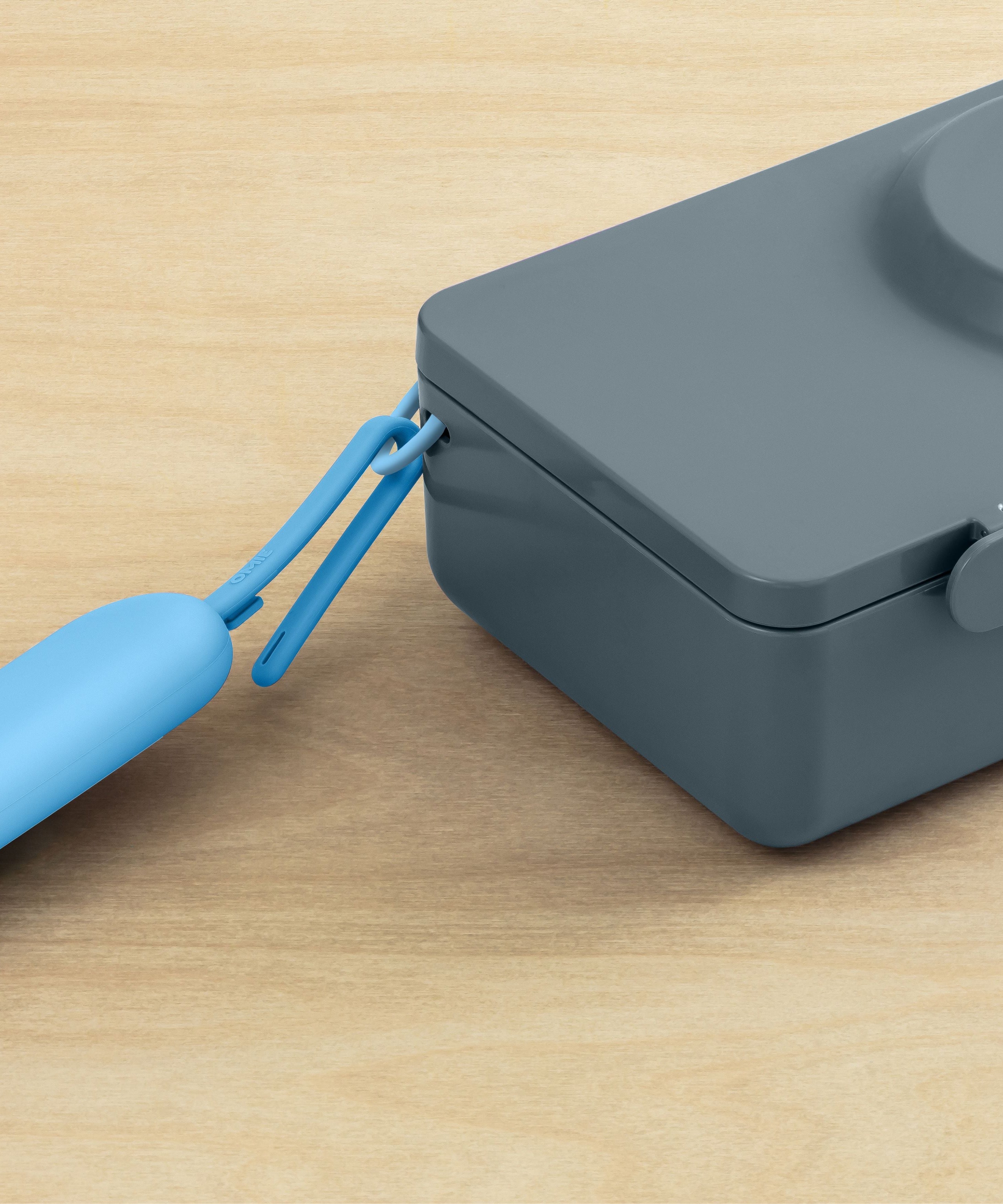 Omiebox - OmiePod UP Azure Silikon Çatal ve Kaşık Seti