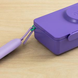Omiebox - OmiePod UP Lila Silikon Gabel- und Löffelset