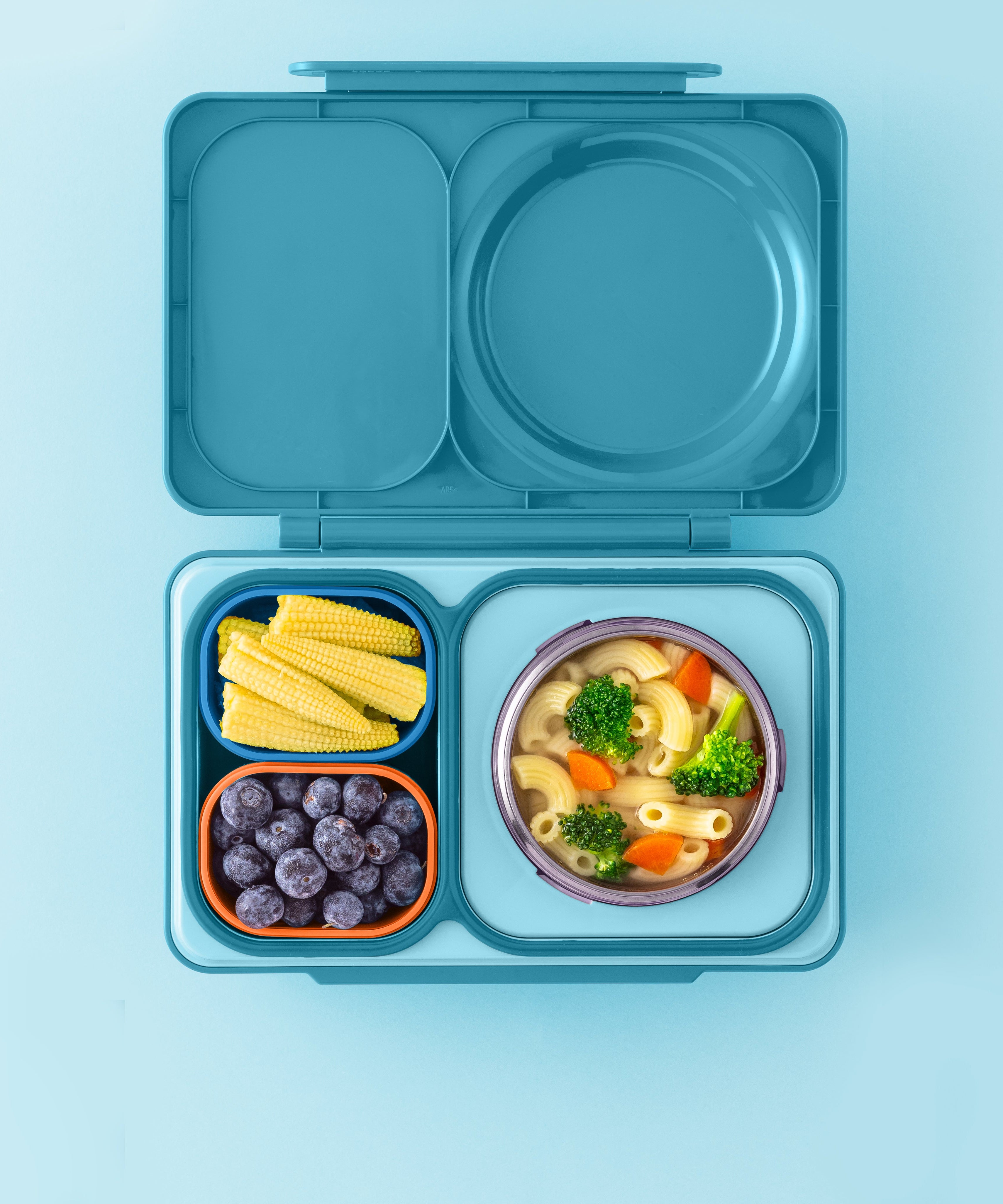 Omiebox - UP Bento Kutusu İç Bölme Kapları 2li Mavi/Turuncu