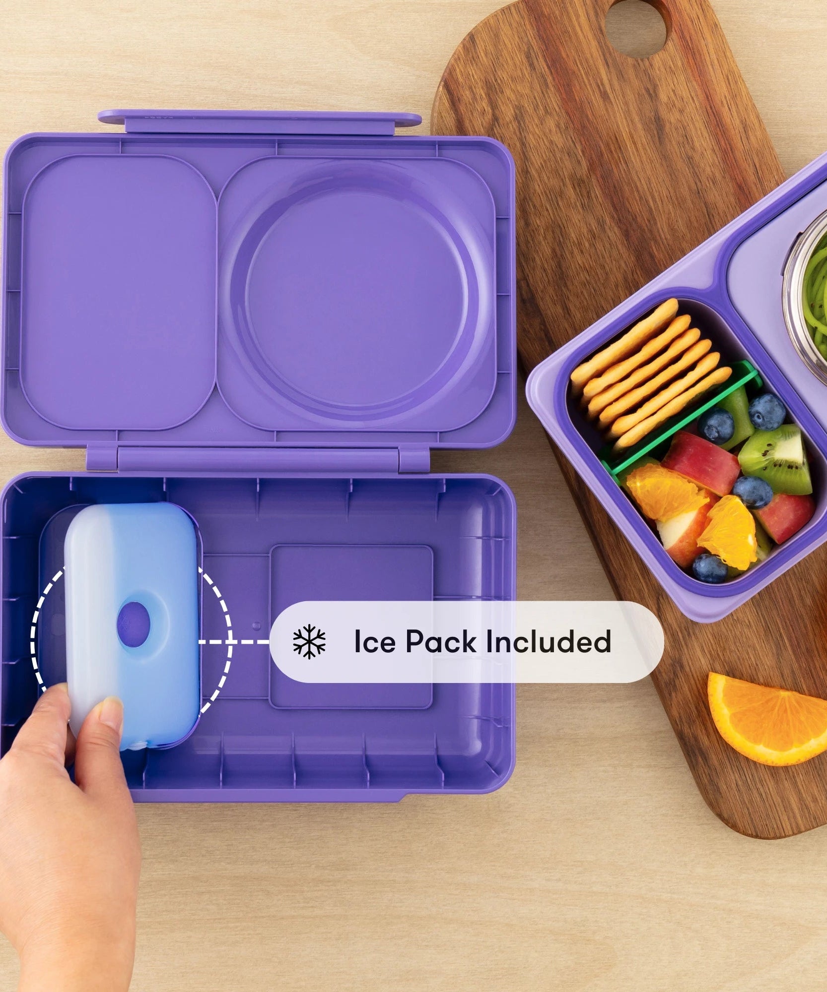 Omiebox - UP Isı Yalıtımlı 2. Nesil Galaksi Moru Bento Yemek Kutusu