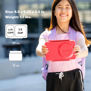 Omiebox - UP Isı Yalıtımlı 2. Nesil Kiraz Pembesi Bento Yemek Kutusu