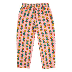 Bobo Choses - Organik Pamuklu Fitilli Ekose Pantolon | Pembe