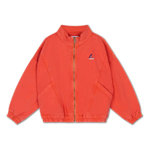 Repose AMS - Windbreaker aus Bio-Baumwolldenim | Rot