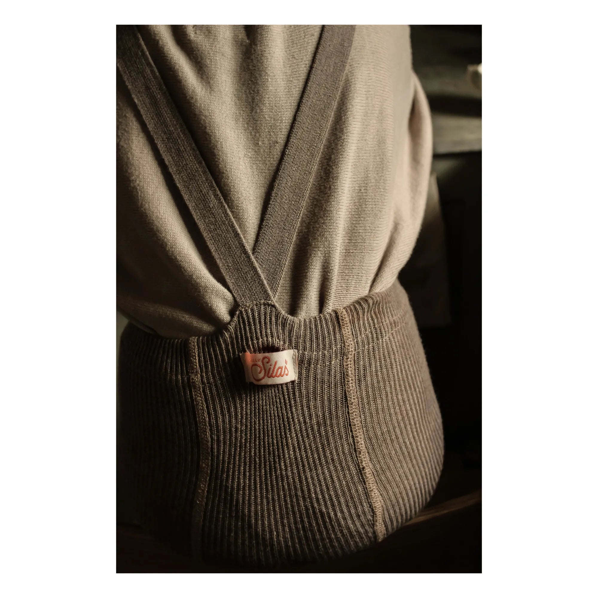 Silly Silas - Organic Cotton Strap Jumpsuit with Inner Tights | Camel