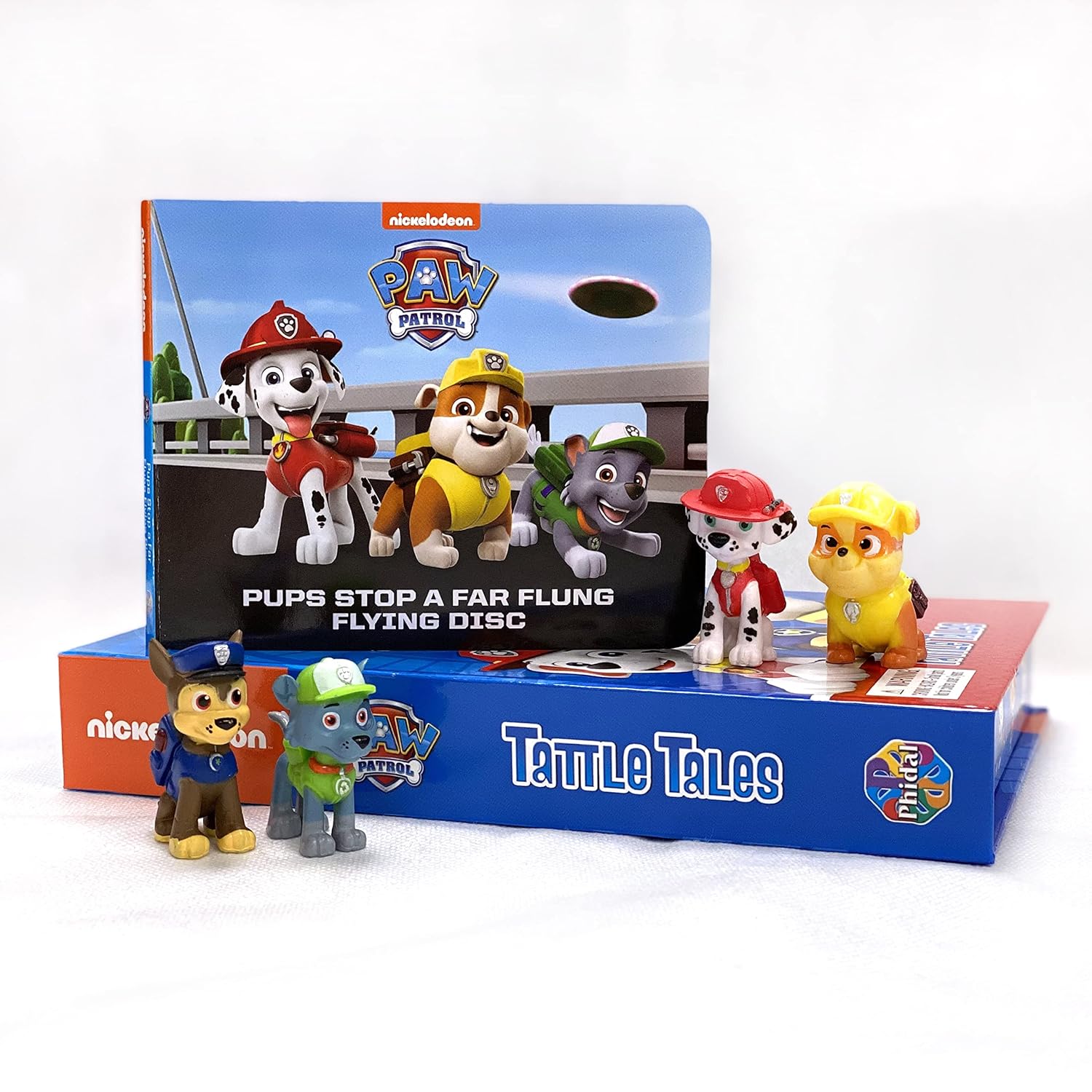 Phidal - Paw Patrol Tattle Tales Figuren Speelgoed Engels Activiteiten- en Verhalenboek