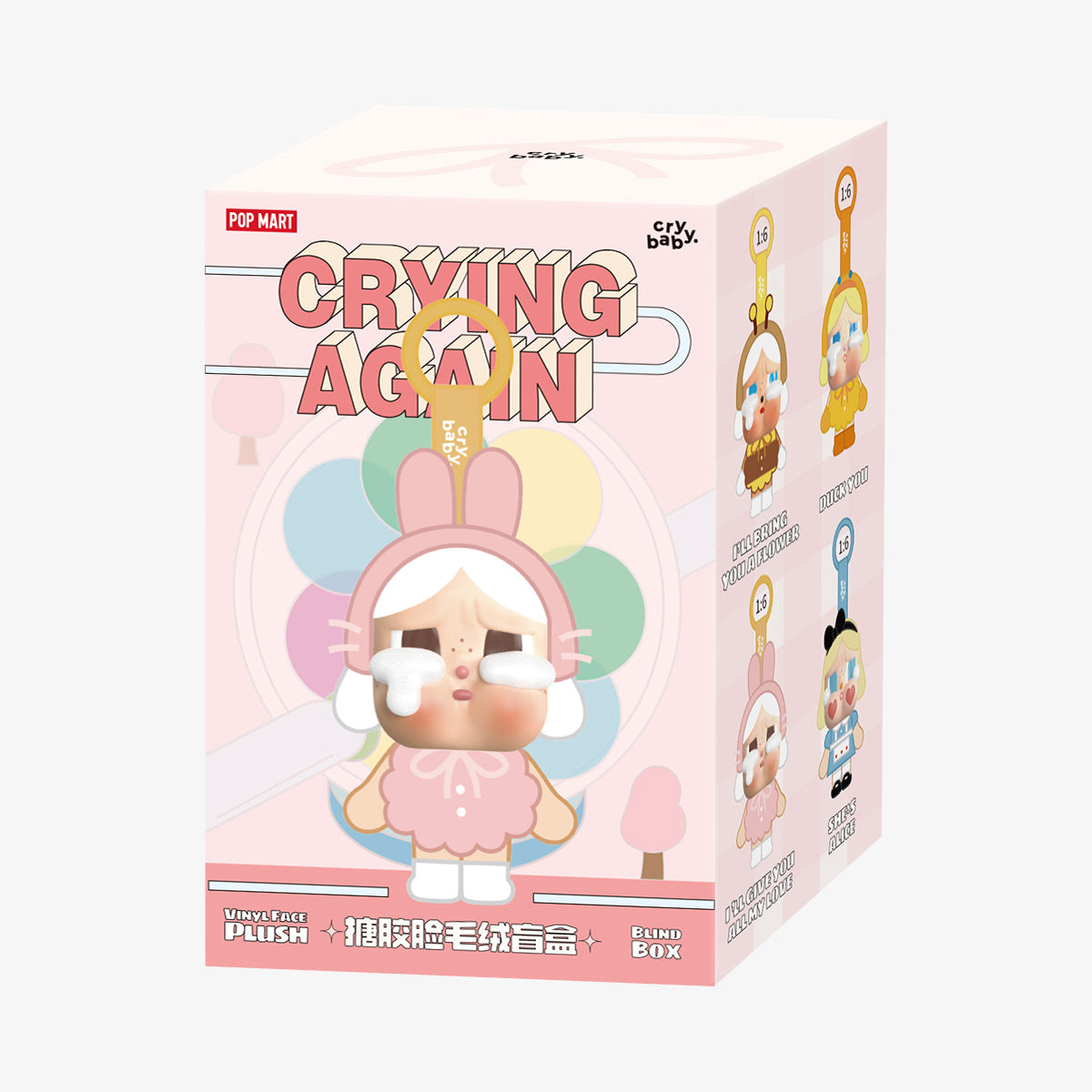 Pop Mart - Muñeco de peluche de vinilo original Crybaby Crying Again Serie Paquete sorpresa ciego
