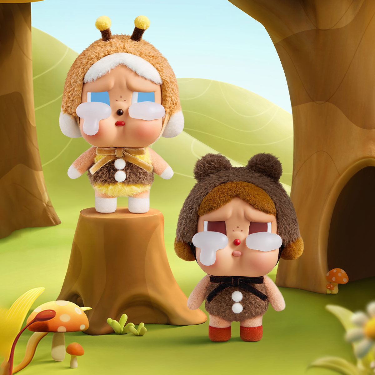 Pop Mart - Orijinal Crybaby Crying Again Serisi Vinil Peluş Bebek Süpriz Kör Paket