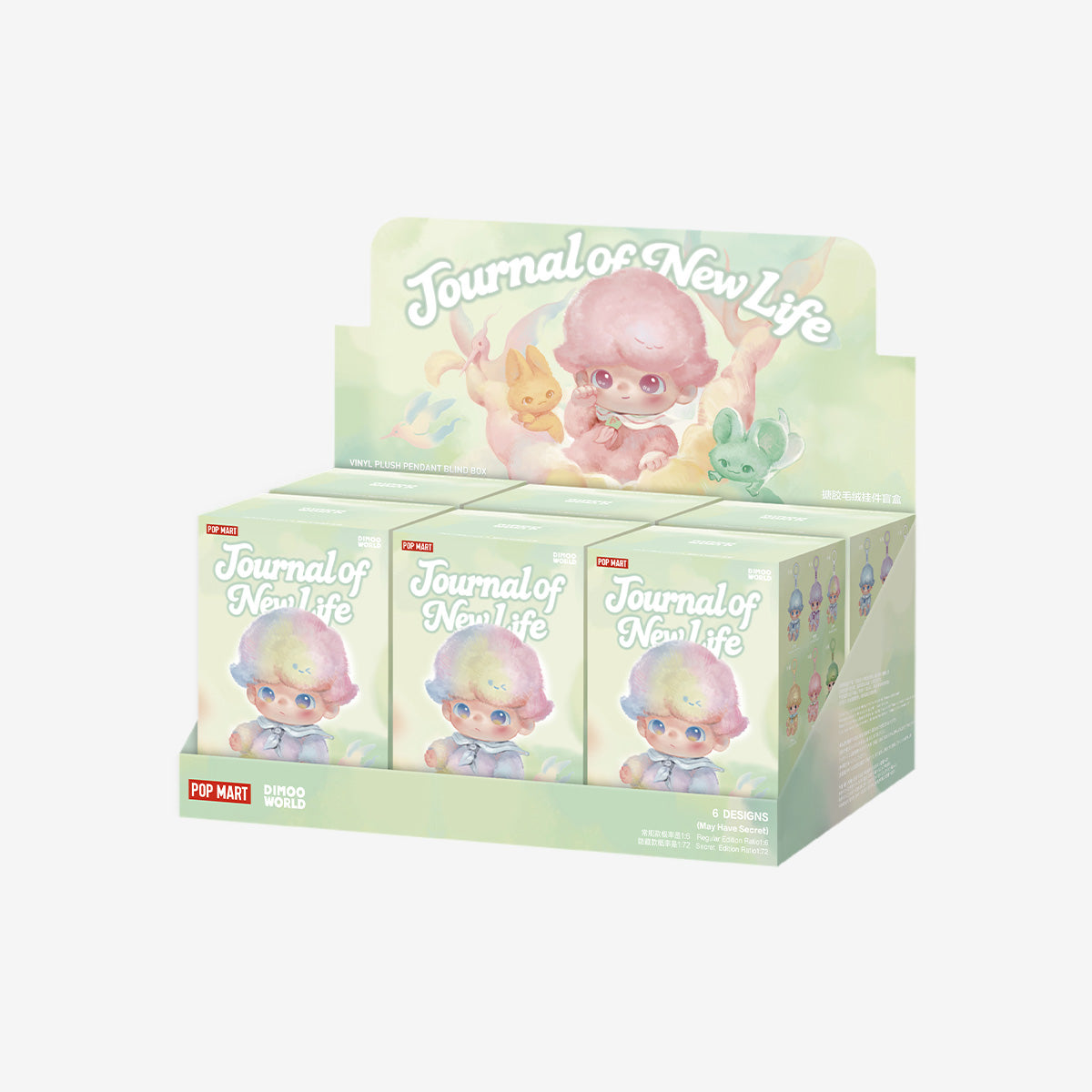 Pop Mart - Orijinal DIMOO Journal of New Life Serisi Vinil Peluş Bebek Süpriz Kör Paket