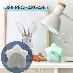 Purflo Starlight Colour-Changing Room Thermometer-Thermometers- | Natural Baby Shower