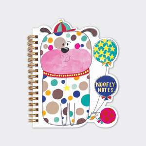 Rachel Ellen - Benekli Köpek Şekilli Tel Kapaklı Defter