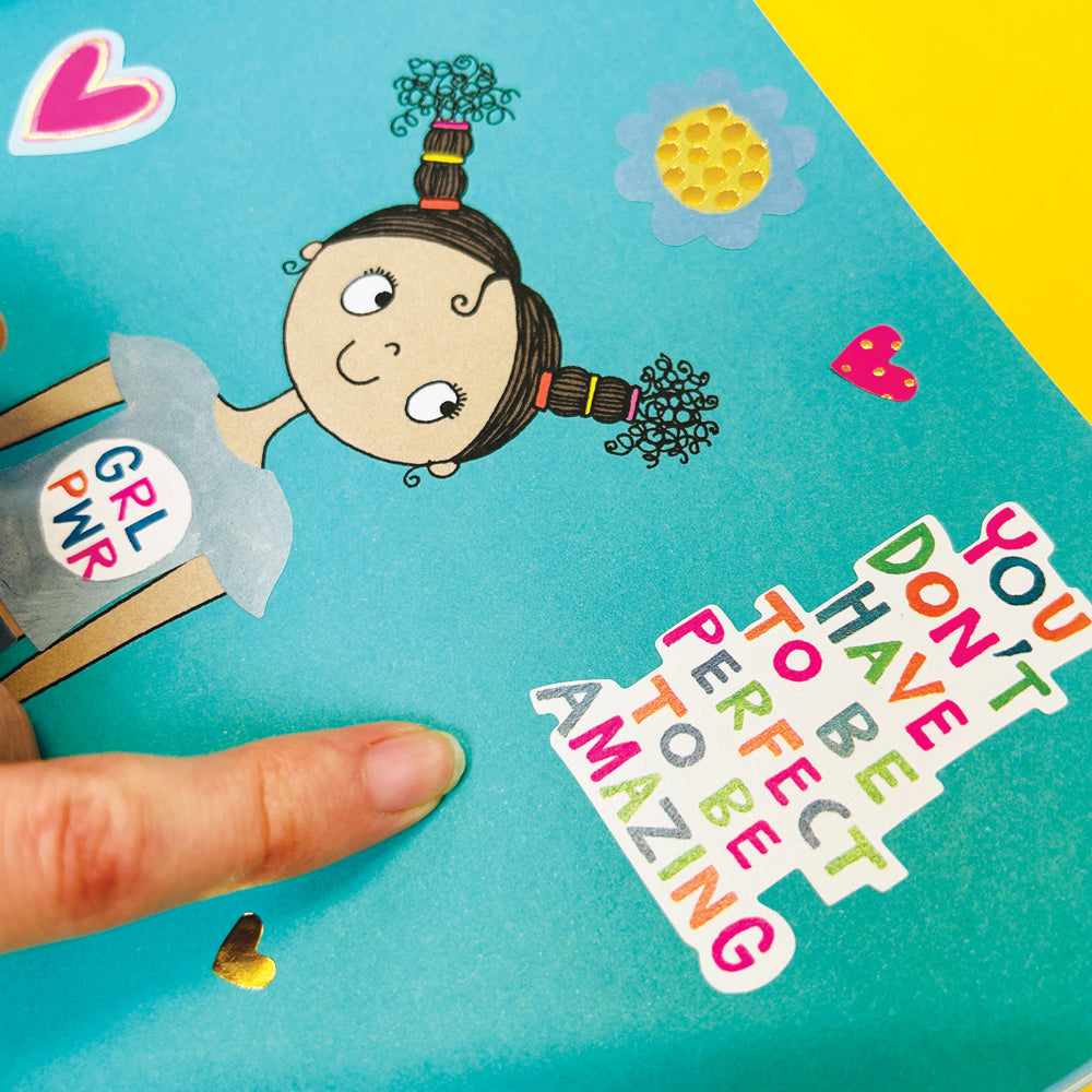 Rachel Ellen - Grl Pwr Çıkartma Sahnesi Boyama ve Etkinlik Kitabı