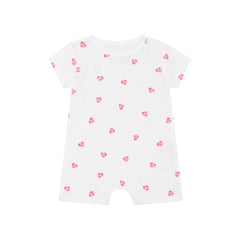 Rosa & Blue Romper - Heart-Rompers- | Natural Baby Shower
