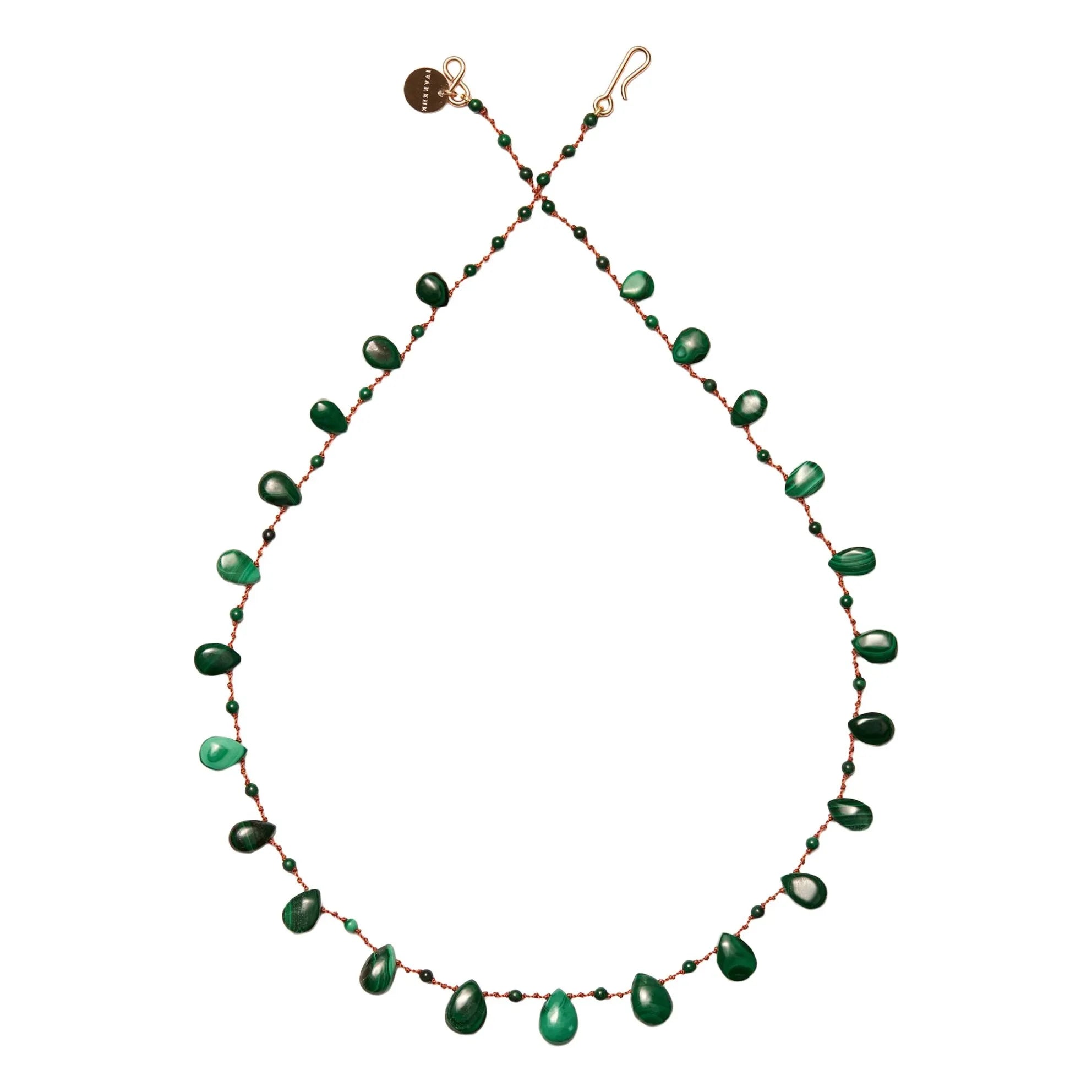 Ivarene - Savannah Drops & Beads kolye | Malakit