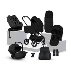 Silver Cross Breez Ultimate 360 Family Bundle-Travel Systems-Onyx- | Natural Baby Shower