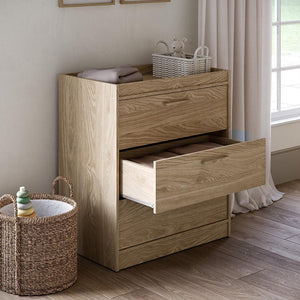 Silver Cross Geneva Dresser - Oak-Chests-Oak-One Size | Natural Baby Shower