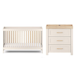 Silver Cross Seville 2 Piece Room Set - Cashmere Oak-Nursery Sets-Cashmere Oak-No Mattress | Natural Baby Shower