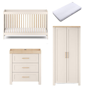 Silver Cross Seville 3 Piece Room Set - Cashmere Oak-Nursery Sets-Cashmere Oak-Superior Mattress | Natural Baby Shower