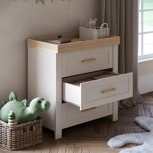 Silver Cross Seville Dresser - Cashmere Oak-Chests-Cashmere Oak- | Natural Baby Shower