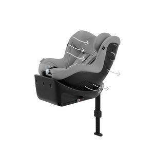 CYBEX Sirona Gi i-Size Plus Car Seat - Stone Grey-Car Seats-Stone Grey- | Natural Baby Shower