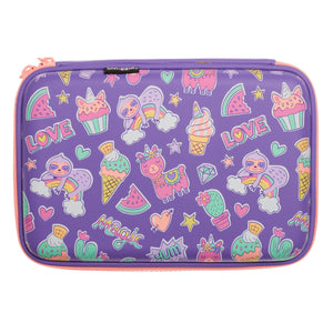 Smiggle - 3D Kabartmalı Hardtop Büyülü Hayvanlar Kalem Kutusu