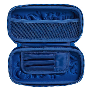 Smiggle - 3D Kabartmalı Hardtop Mavi Küçük Kalem Kutusu