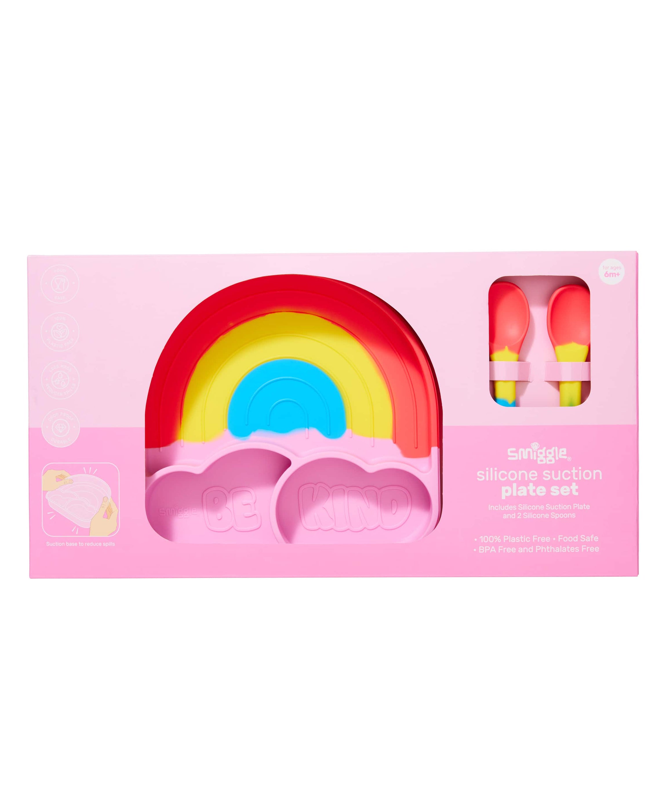 Smiggle - Big Dream Silikon Yemek Tabağı Seti