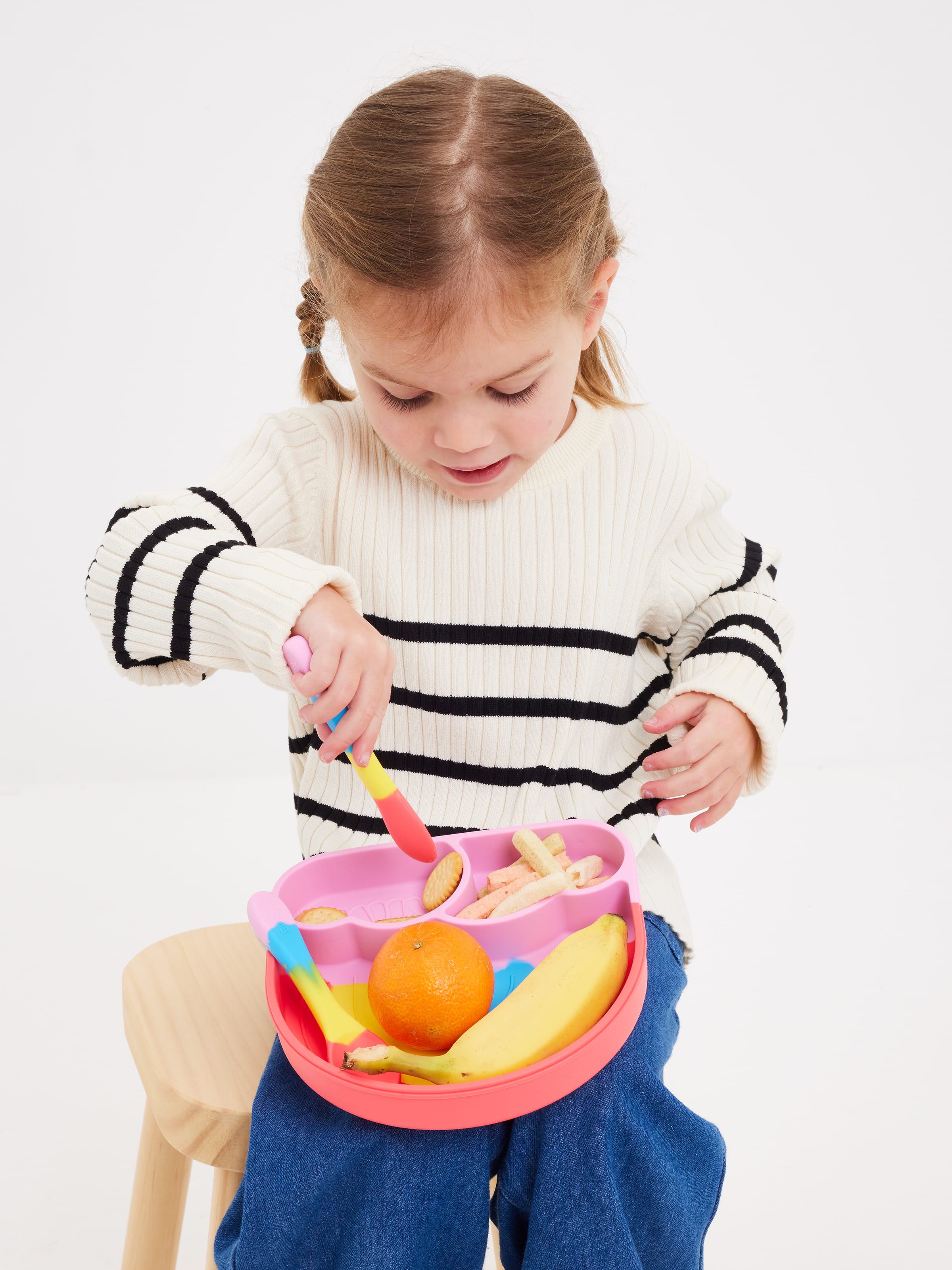 Smiggle - Big Dream Silicone Dinner Plate Set