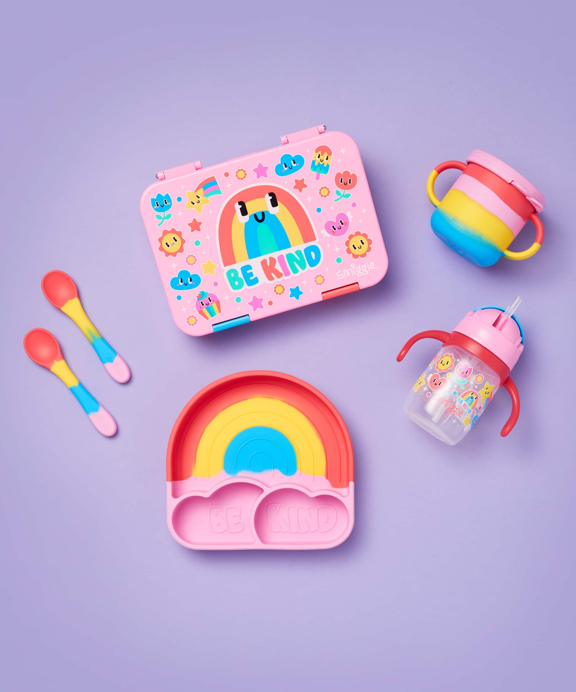 Smiggle - Big Dream Silikon Yemek Tabağı Seti