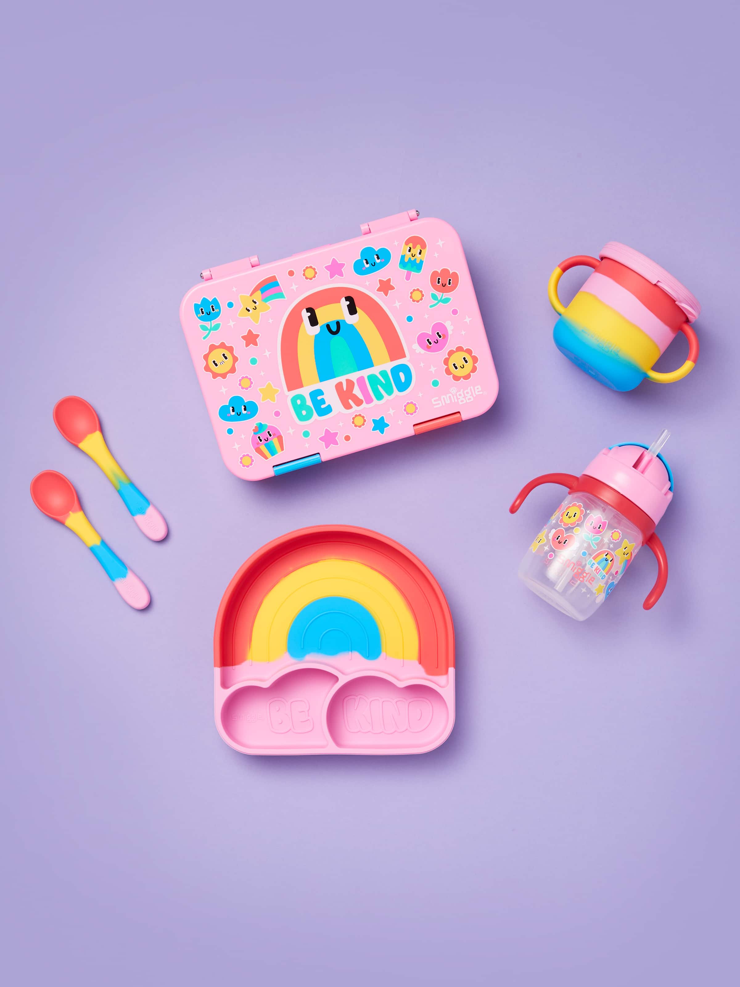 Smiggle - Big Dream Silikon Yemek Tabağı Seti