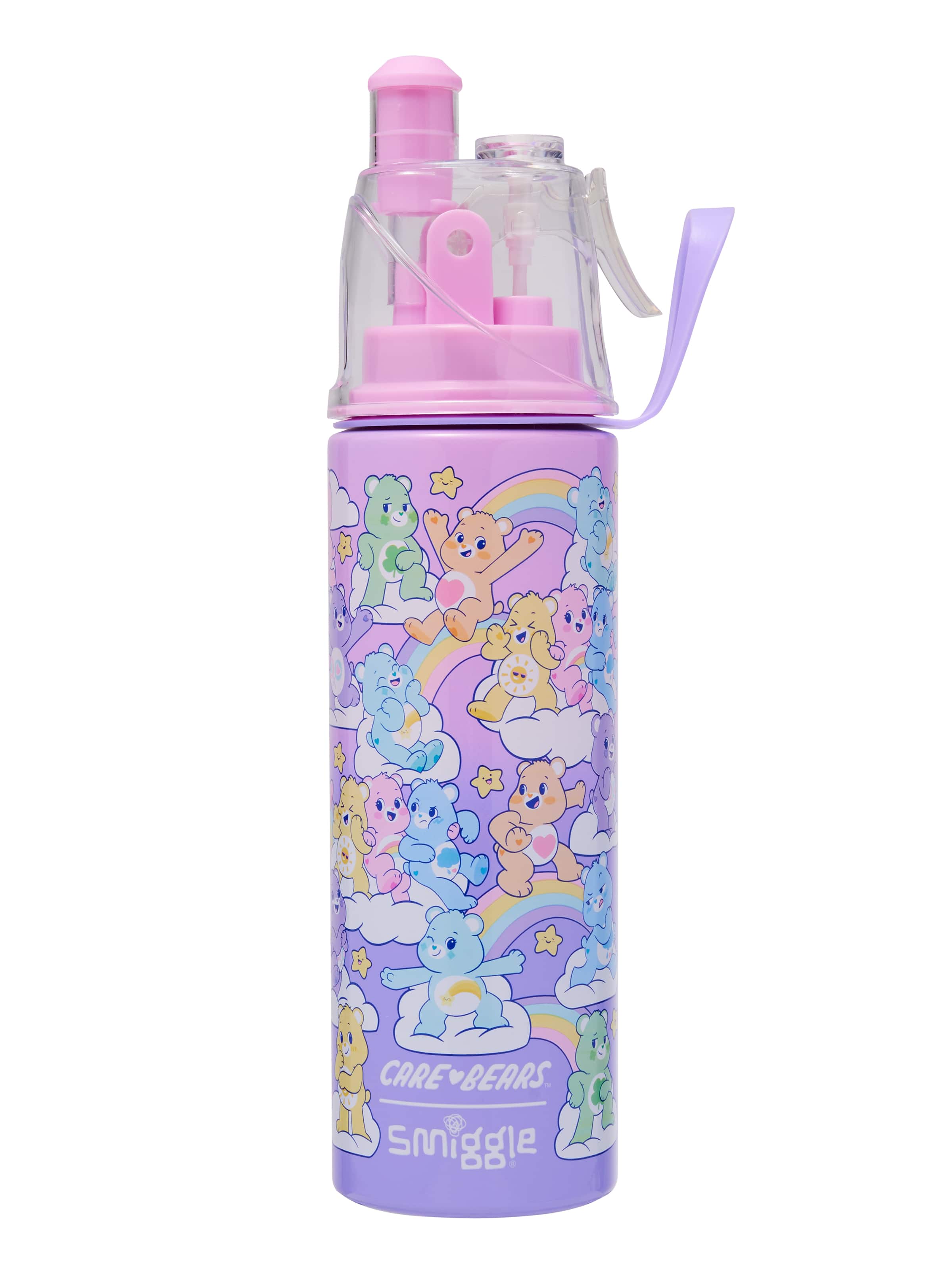 Smiggle - Care Bears Su Püskürtmeli 500ML Çelik Matara