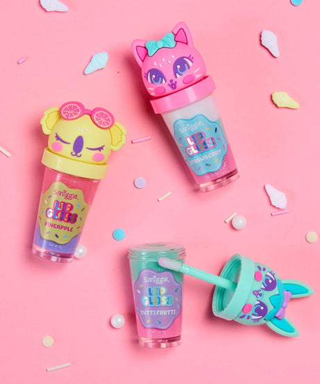 Smiggle - مراقبت و برق لب کودک توت فرنگی