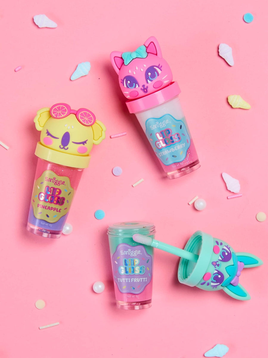 Smiggle - مراقبت و برق لب کودک توت فرنگی