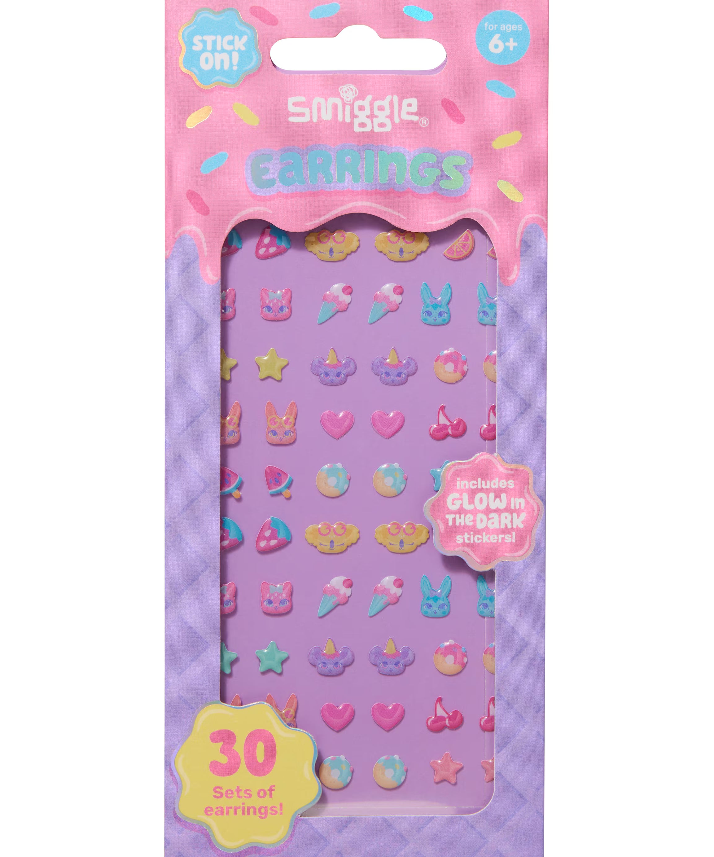 Smiggle - Çocuk Tırnak Sticker - Dinossi
