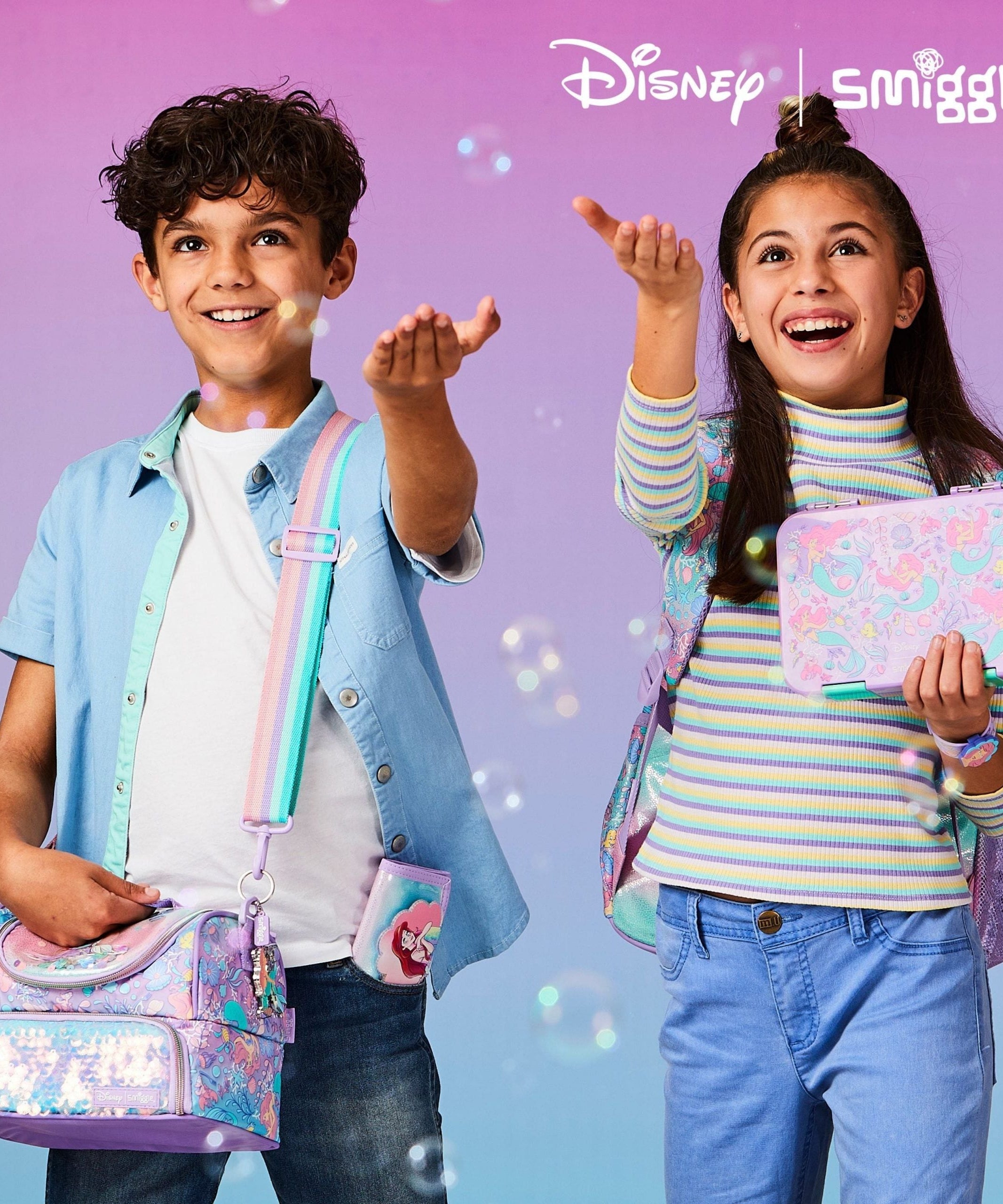 Smiggle - Disney Prensesi Orta Boy Bento Öğle Yemeği Kutusu