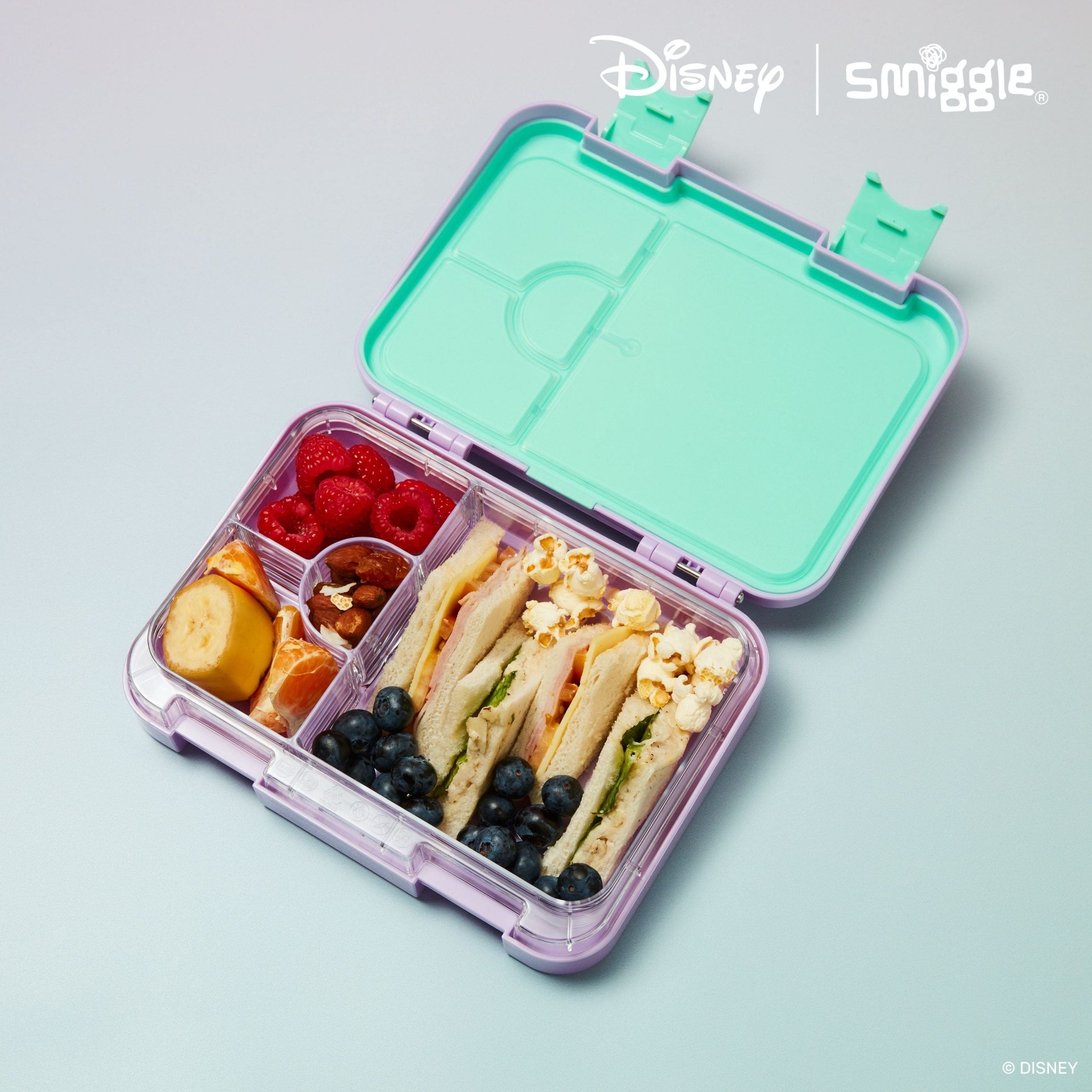 Smiggle - Disney Prensesi Orta Boy Bento Öğle Yemeği Kutusu