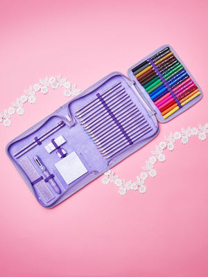 Smiggle - Disney Prensesler Kırtasiye Seti ve Kalem Kutusu