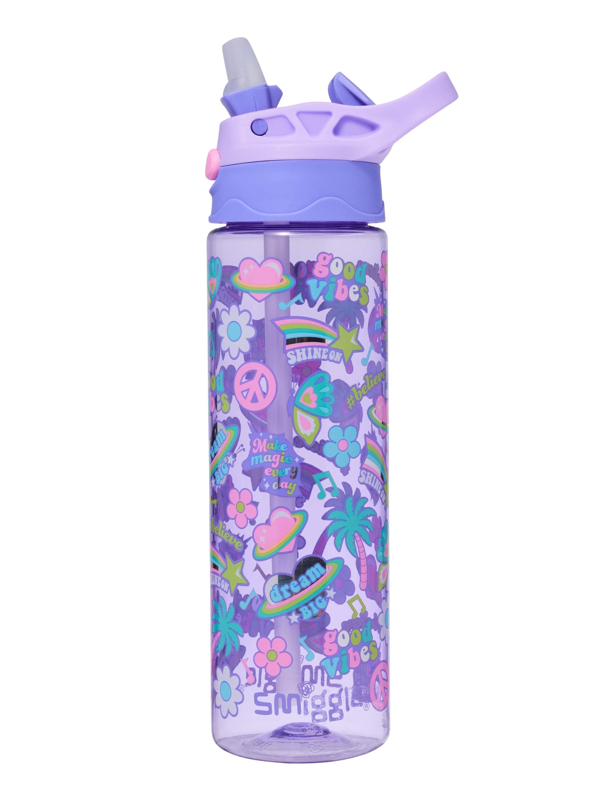 Smiggle - All Stars 650ML Botella con boquilla automática sin BPA