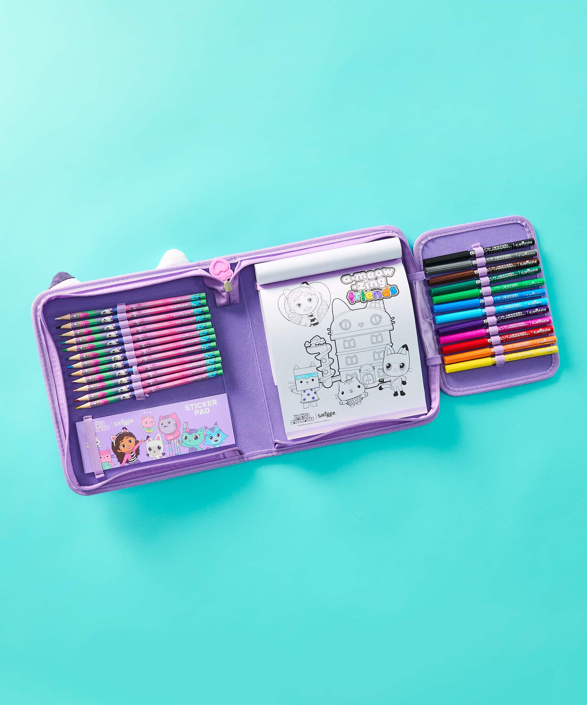 Smiggle - Gabbys Dollhouse Kalem Kutusu ve Kırtasiye Seti