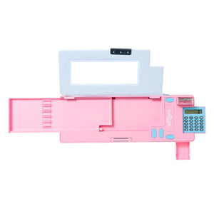 Smiggle - Galaxy Neşeli Hayvanlar Hesap Makineli Pop Out Otomatik Kalem Kutusu