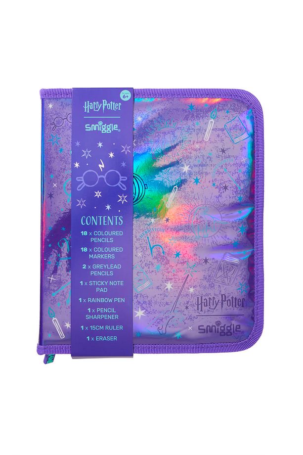 Smiggle - Conjunto de Papelaria Harry Potter e Estojo de Lápis