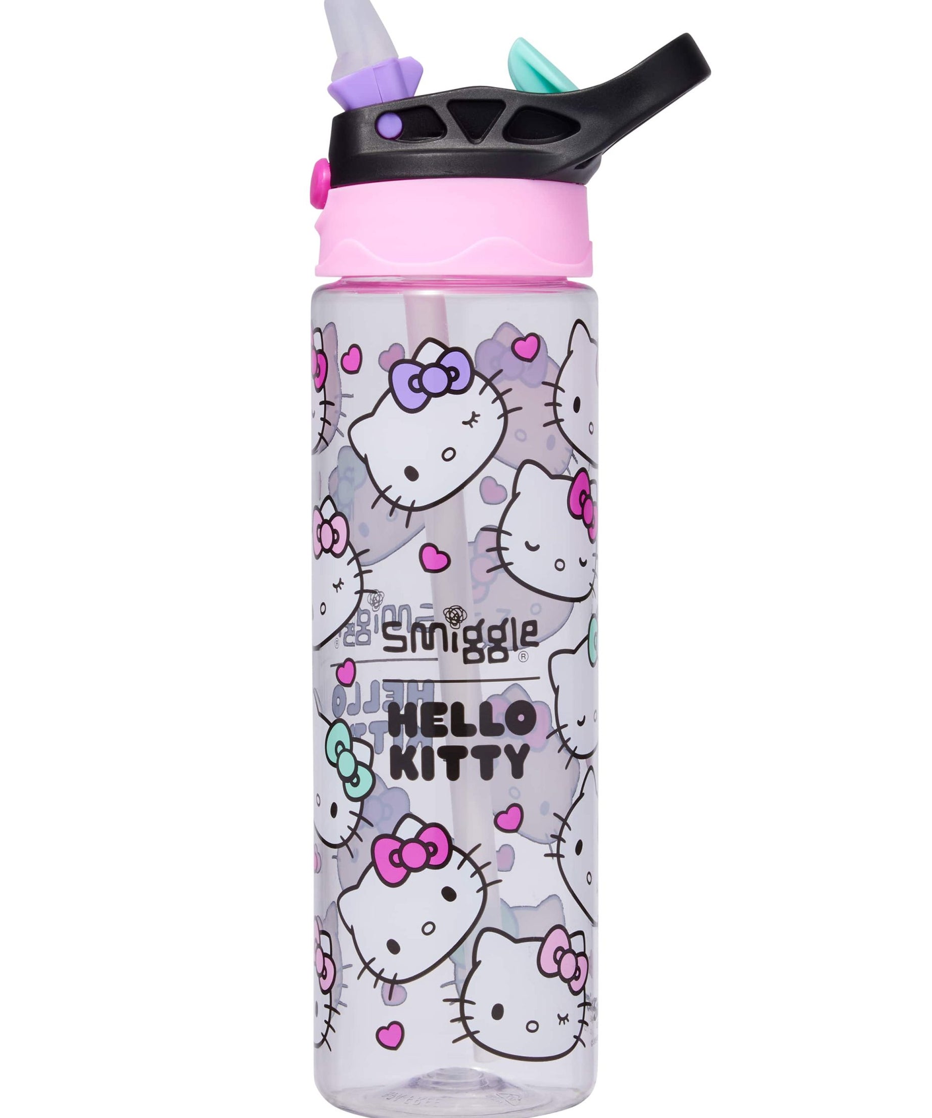 Smiggle - Hello Kitty BPAsız Otomatik Pipetli 650ML Suluk