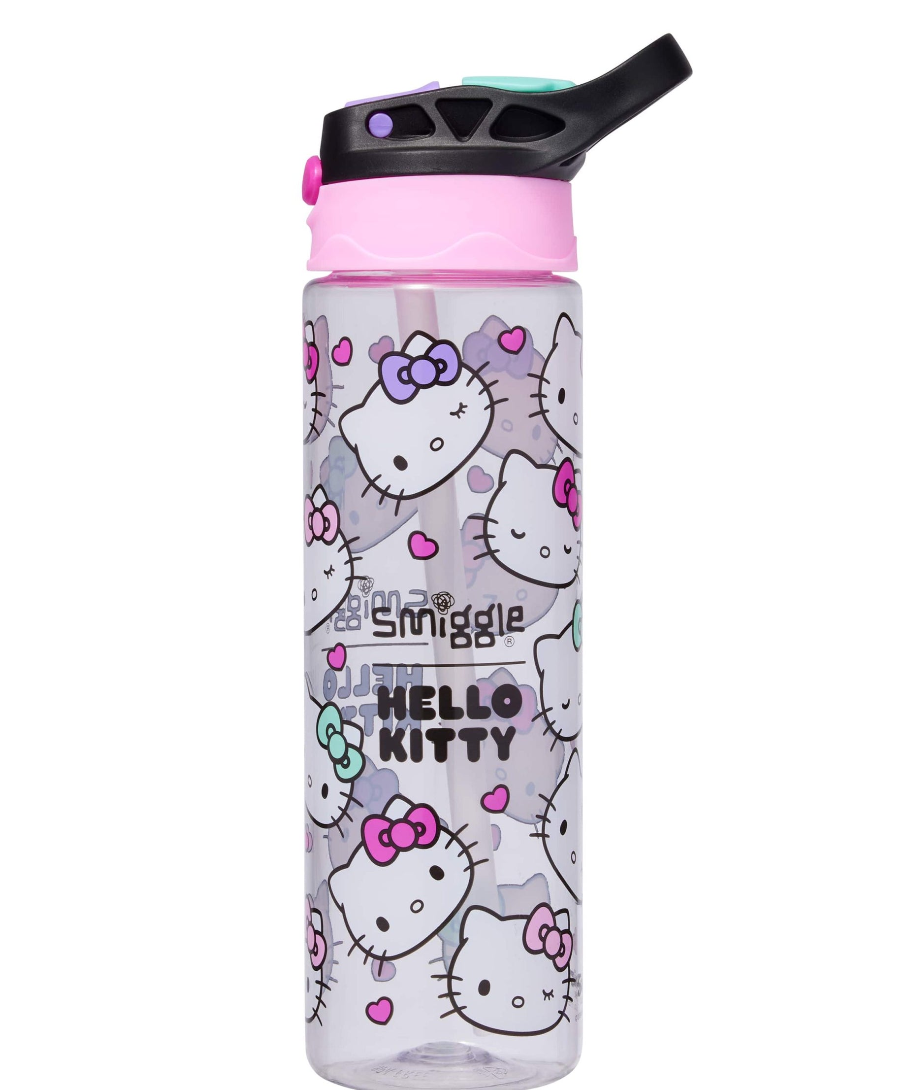 Smiggle - Hello Kitty BPAsız Otomatik Pipetli 650ML Suluk