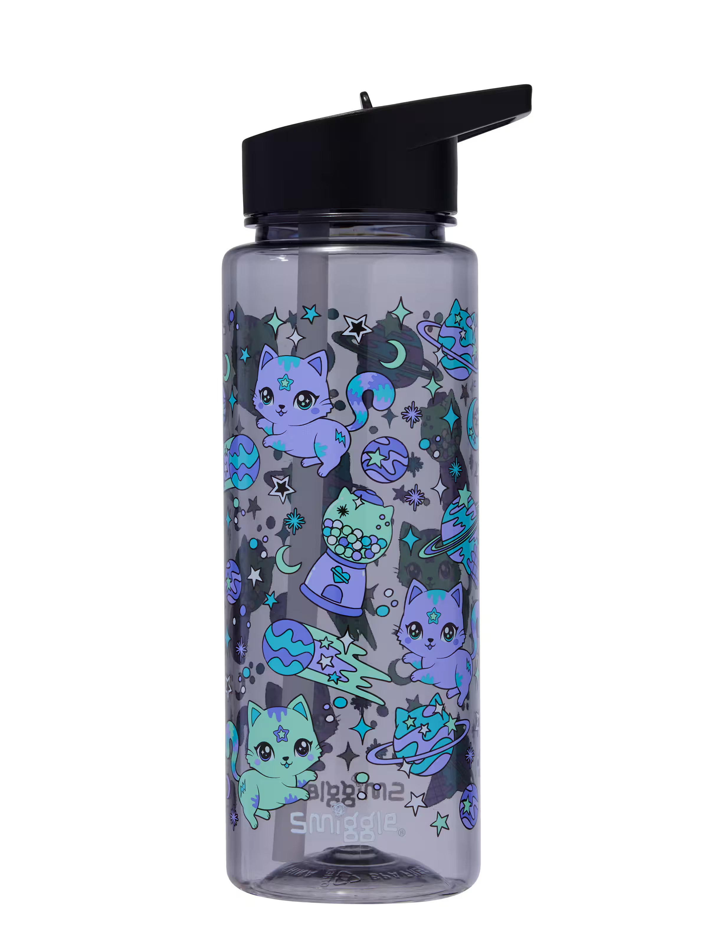 Smiggle - Rush Pipetli 740ML BPA İçermeyen Suluk - Dinossi