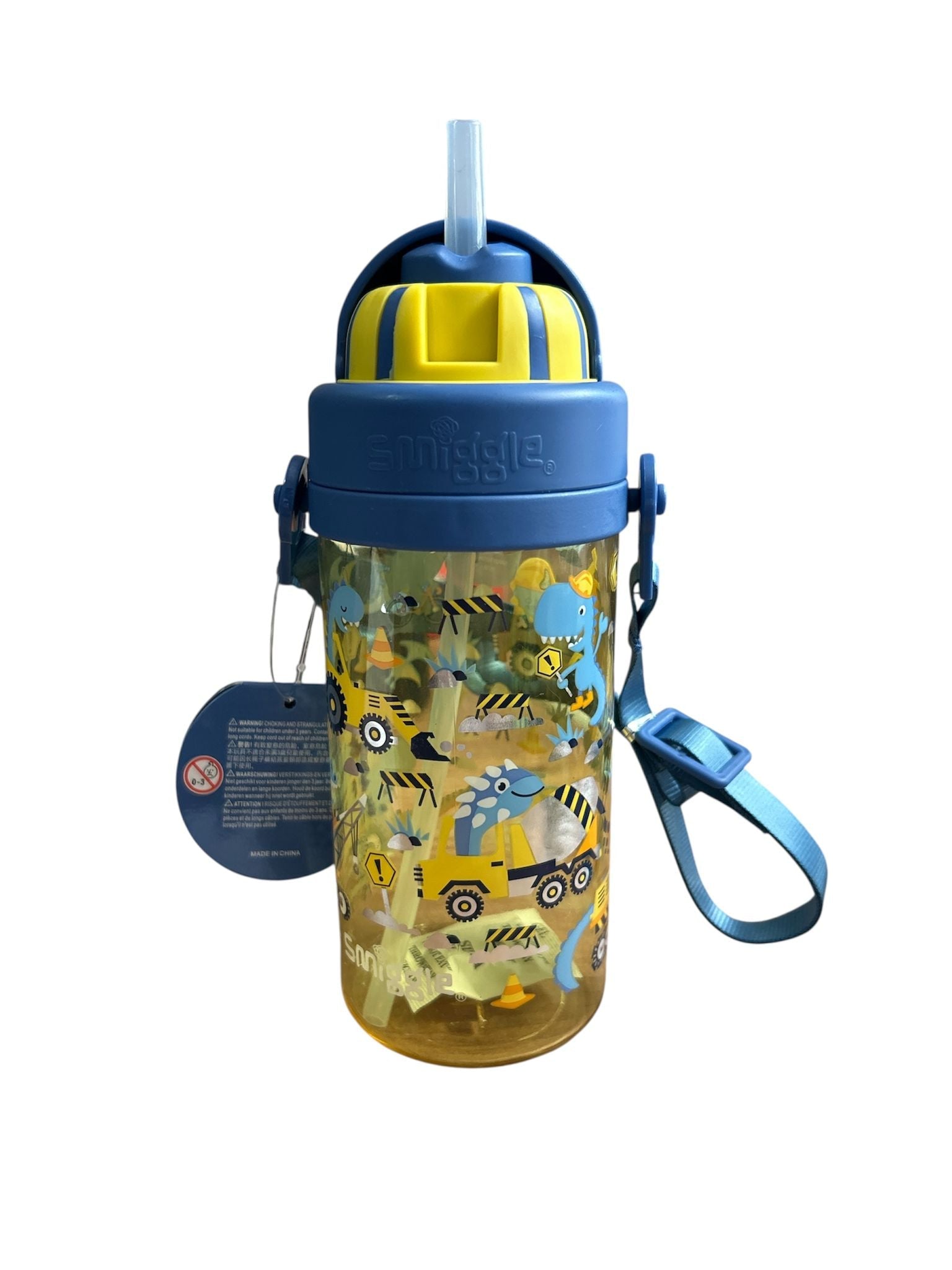 Smiggle - La La Pequeñísimo 400 ML Botella de Agua sin BPA con Pajilla Oculta